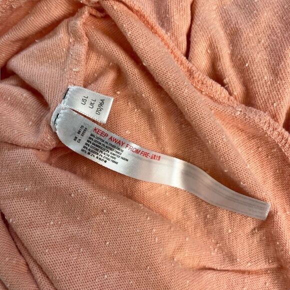 OUT FROM UNDER URBAN OUTFITTERS Pink Blouson Knit V-Neck Long Sleeve Top Shirt L - Picture 15 of 16